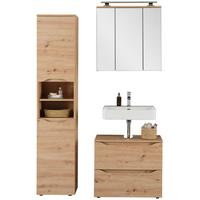 Badezimmer Giga Eiche Artisan Dekor 3-Teilig - Eiche Artisan, MODERN, Holzwerkstoff (110/190/40cm)