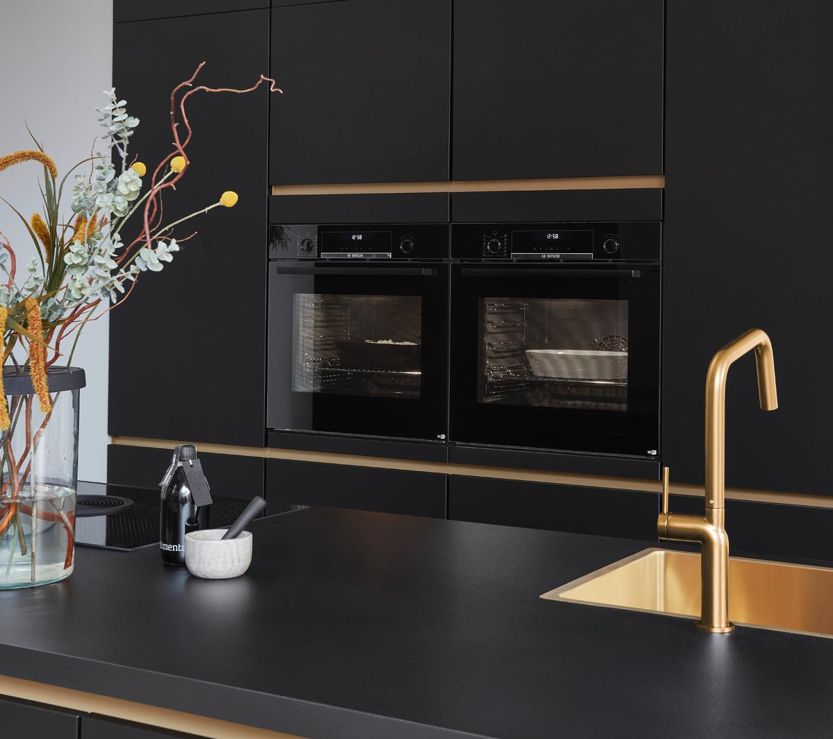 Einbauküche Toronto Frei Planbar Modern, Grifflos - MODERN, Holzwerkstoff - Vertico