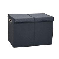Koš na prádlo OXFORD 2 - černá, Moderní, kov/karton (58/33/41cm) - Mömax