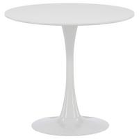 Esstisch Hamden - Hellgrau/Weiß, Design, Holzwerkstoff/Metall (80/80/75cm) - Livetastic