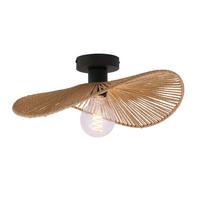 STROPNÍ SVÍTIDLO BLI - černá, Moderní, kov/papír (38/15cm) - Mömax
