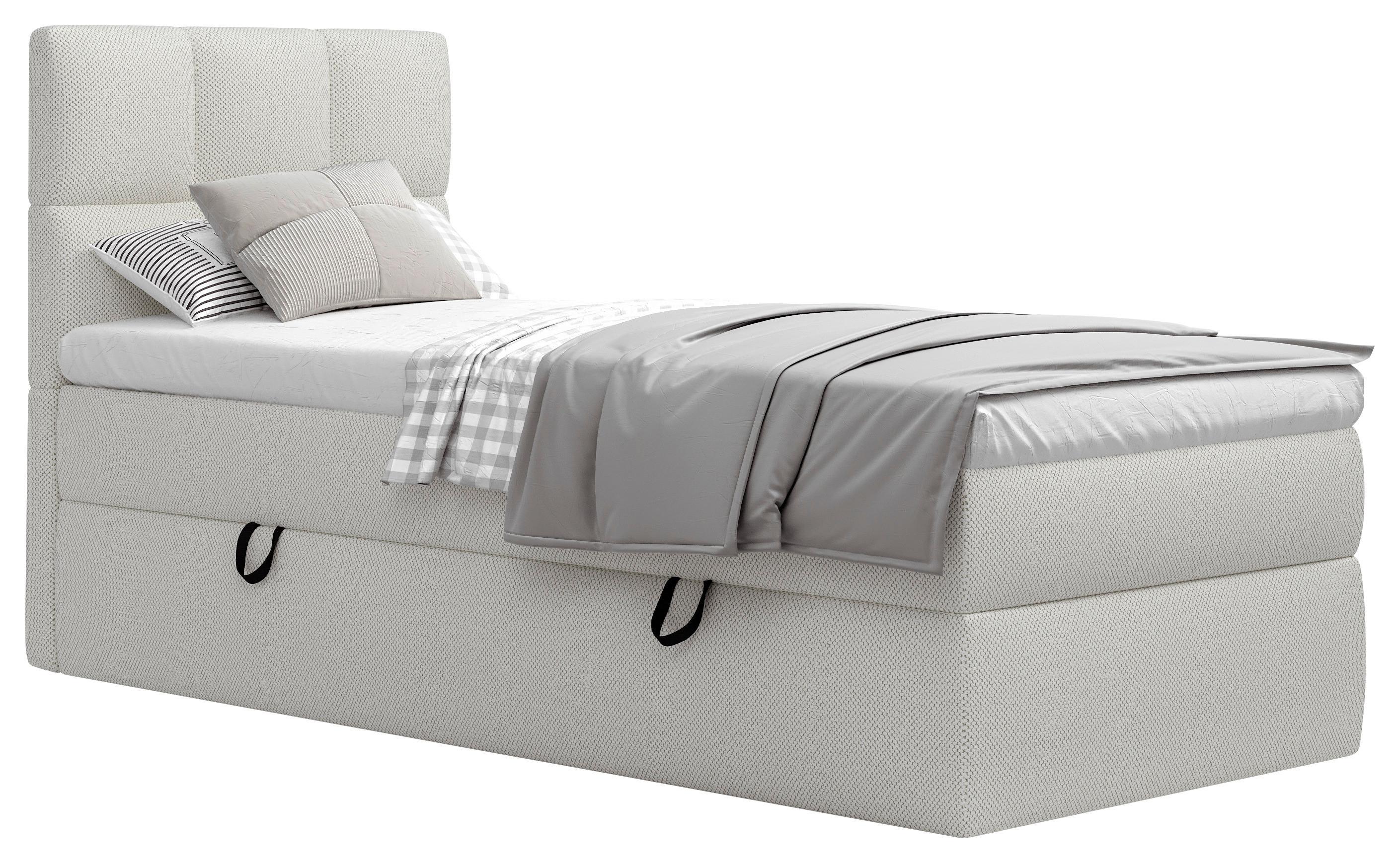 Boxbett Polly - Beige/Schwarz, MODERN, Holz/Holzwerkstoff (90/200cm) - MID.YOU