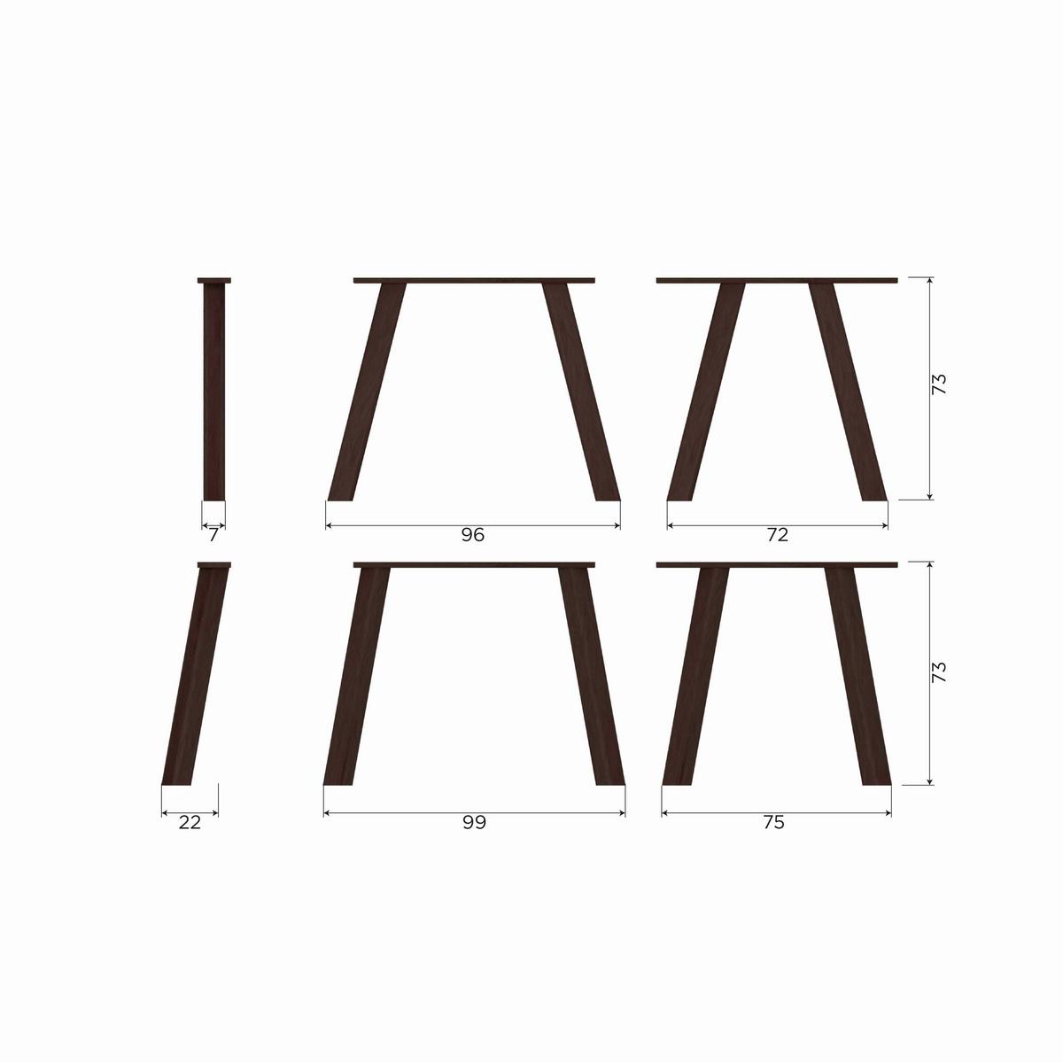 Esstisch Jouw Unieke Dunkelbraun L: 220 cm - Dunkelbraun, Design, Holz (220/100/74cm) - Livetastic