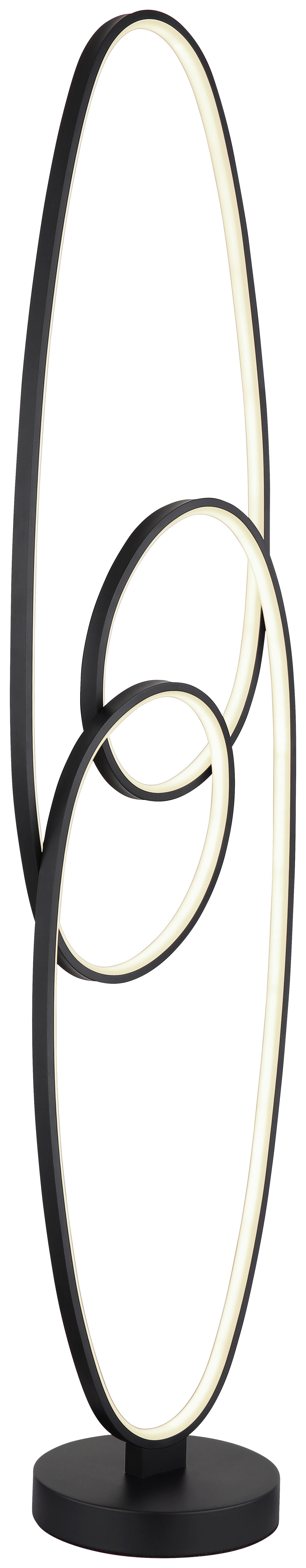 STOJACÍ LED SVÍTIDLO ITI - černá/opál, Moderní, kov/plast (30/25/120cm) - Mömax