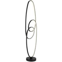 STOJACIA LED LAMPA ITI - čierna/opálová, Modern, kov/plast (30/25/120cm) - Mömax