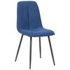 Stuhl Lago Blau Lago - Blau/Schwarz, MODERN, Holz/Textil (47/87/58cm) - P & B