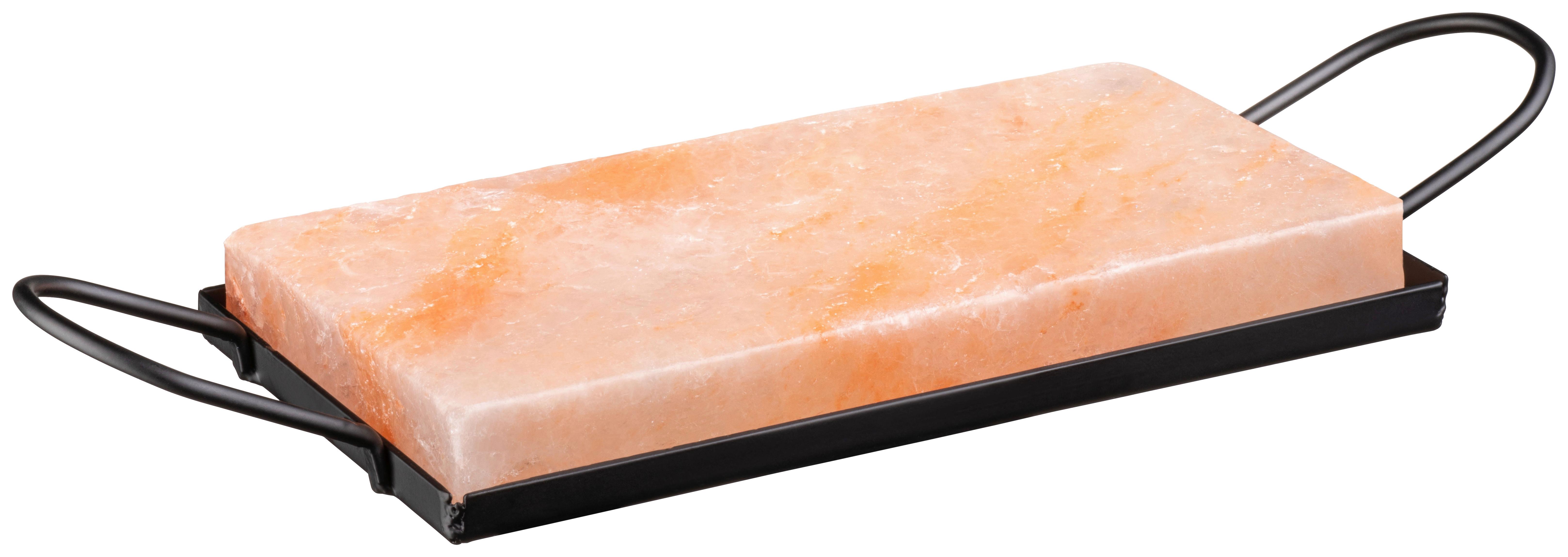 Mäser Heißer-Salzstein B: 32,2 cm Rosa Schwarz - Schwarz/Rosa, Trend, Stein (32,2/2,5/10cm) - Mäser