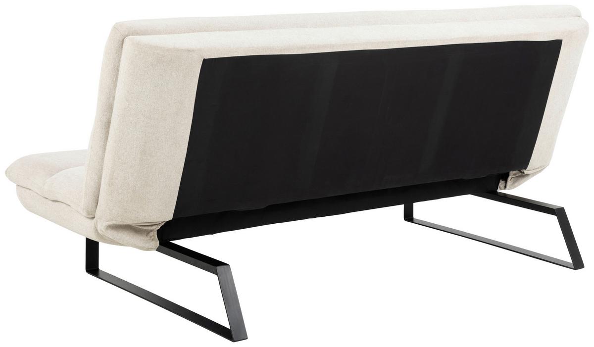 Schlafsofa Arbonne - Beige/Schwarz, KONVENTIONELL, Textil (200/91/124cm) - MID.YOU