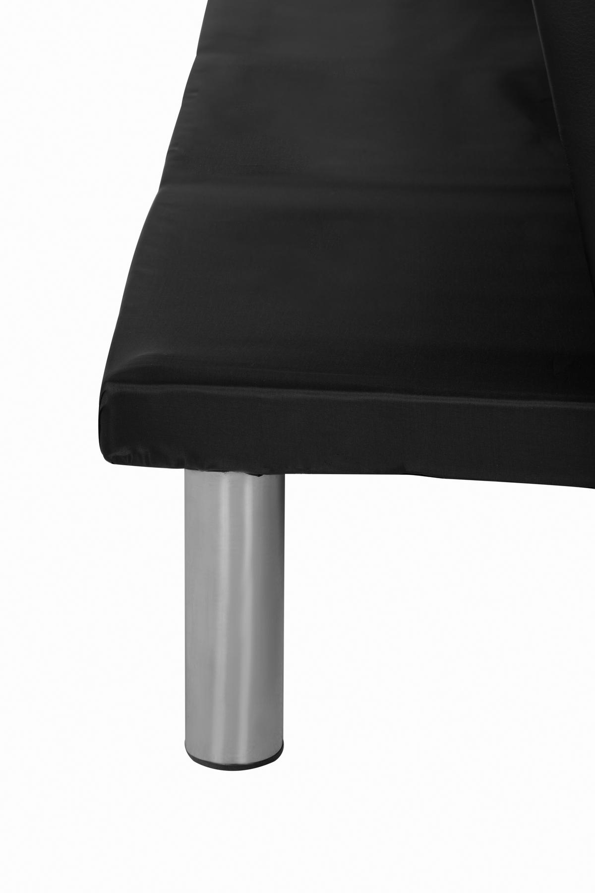 3-sitzer-sofa Mit Schlaffunktion Silva B:179cm - Silberfarben/Schwarz, Basics, Textil (179/74/91cm) - P & B