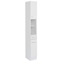 Badezimmer Hochschrank Riga 25x190 cm Weiß - Weiß, MODERN, Holzwerkstoff (25/190/35cm) - Held