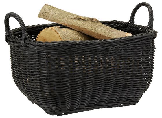 Korb Geo - Schwarz, KONVENTIONELL, Kunststoff (51/37/25cm) - Ombra Korb Geo - Schwarz, KONVENTIONELL, Kunststoff (51/37/25cm) - Ombra