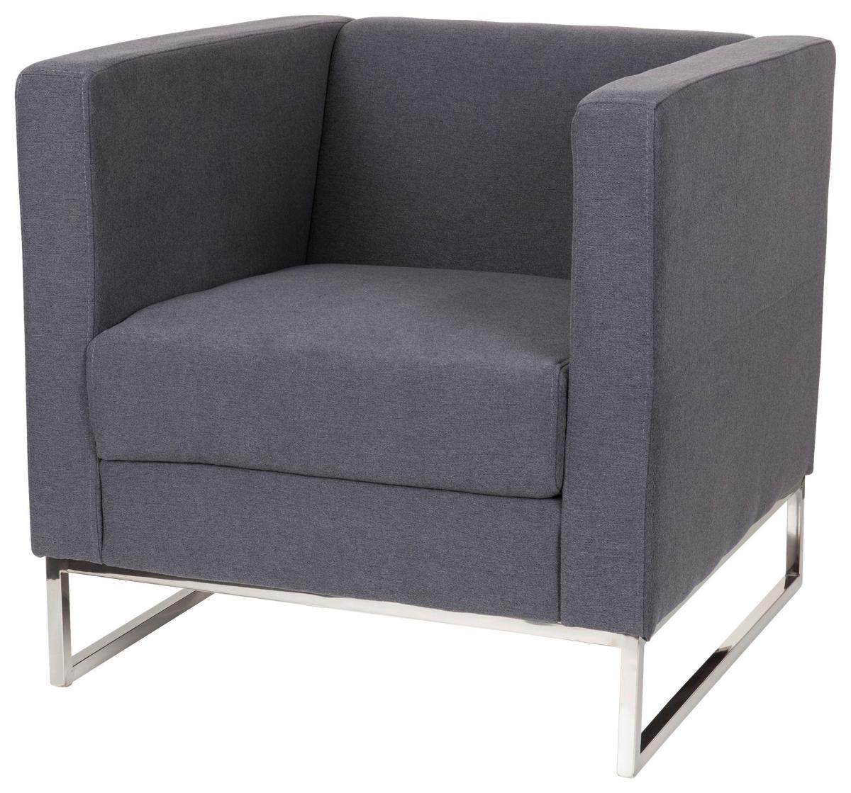 Sessel Barbados Dunkelgrau - Dunkelgrau, MODERN, Textil (72/71/72cm) - MID.YOU