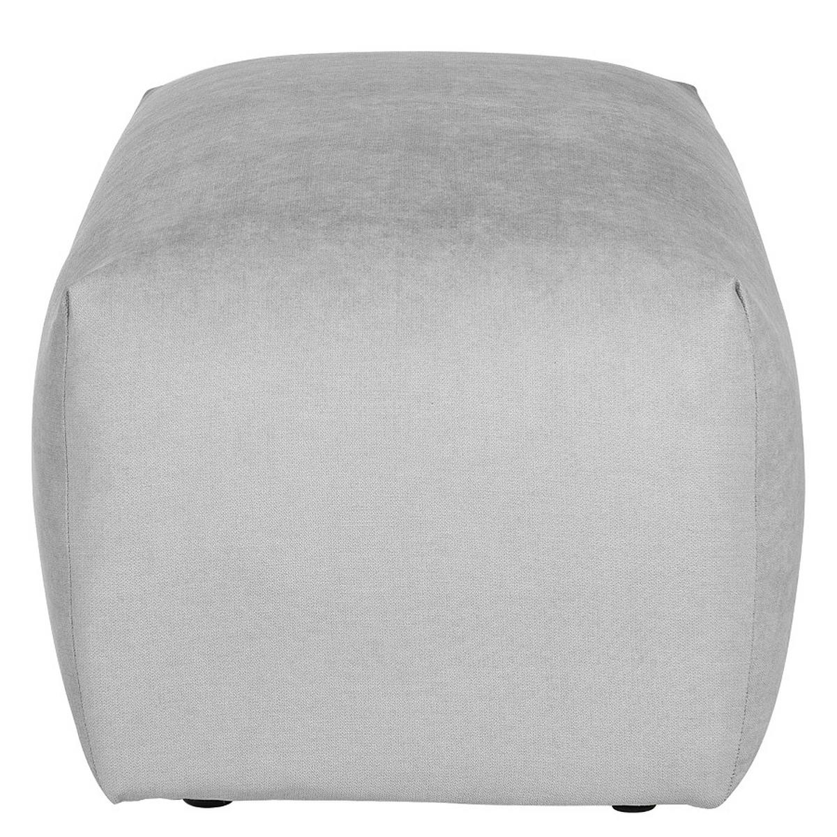 Hocker Bolt, Grau B: 102 cm - Schwarz/Grau, MODERN, Textil (102/41/52cm) - Trendmanufaktur