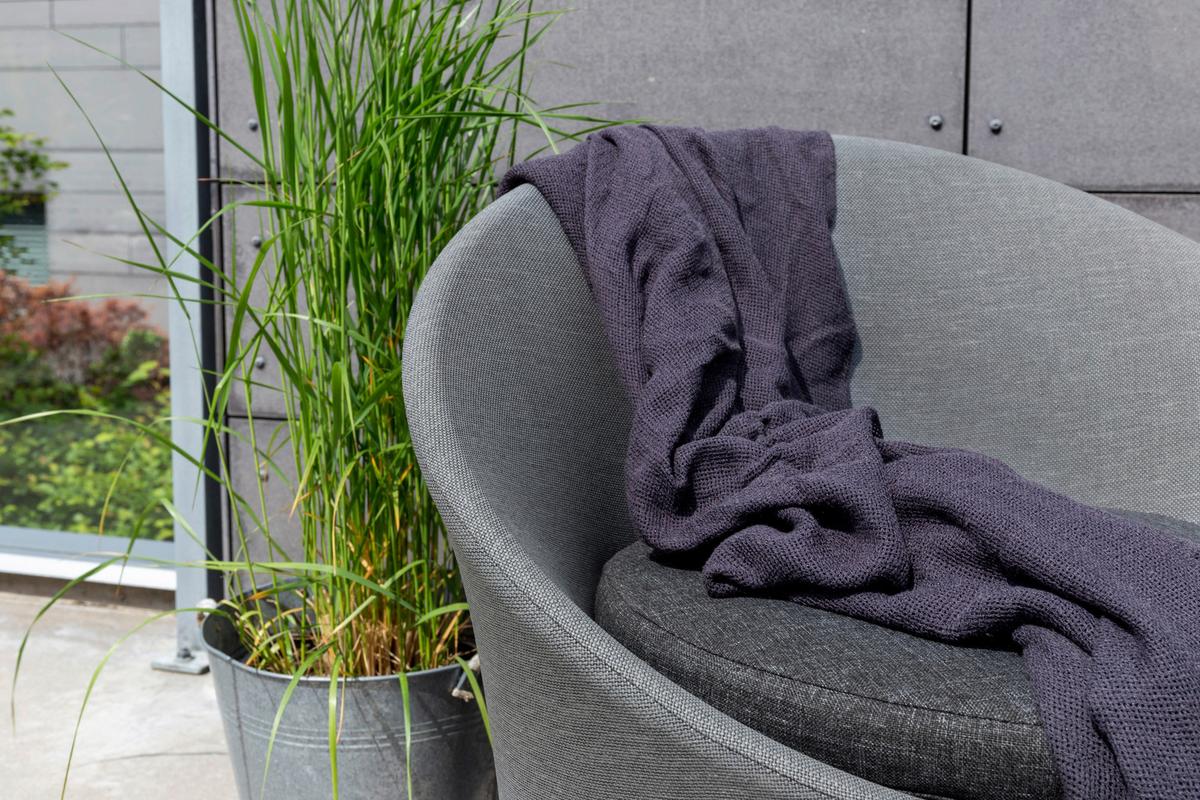 Gartenset Spoga - Grau, KONVENTIONELL, Textil/Metall - Gardenson
