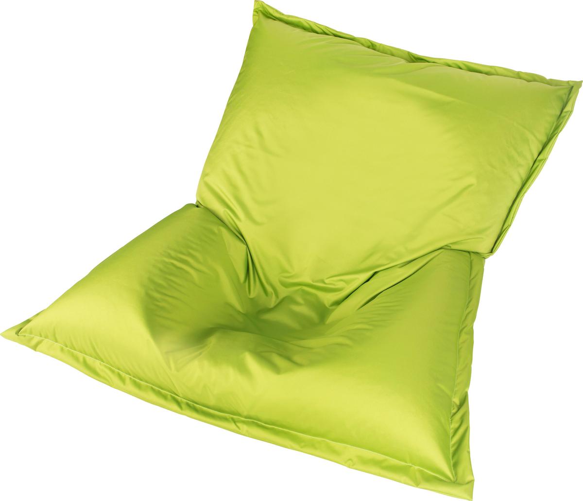 Sitzsack Outdoor XL Grün, 170x130 cm - Weiß/Grün, Basics, Textil (170/130/40cm) - Ondega