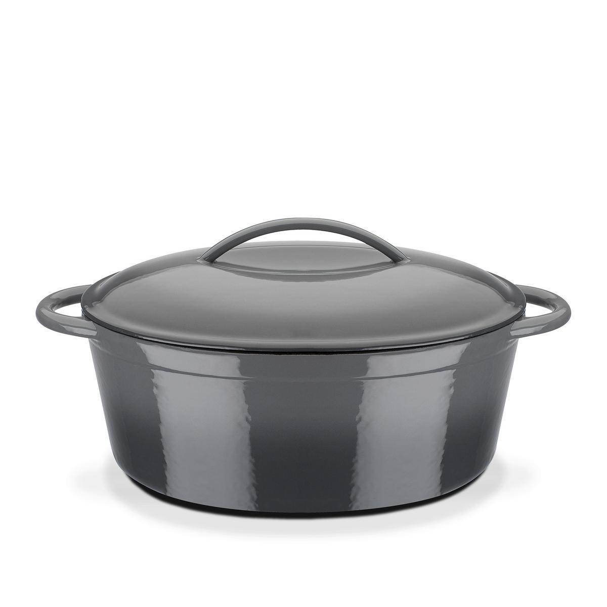 Gsw Bräter Grey Shadow Grau, L/b/h:33x25x13cm - Grau, Basics, Metall (33/25/13cm) - GSW