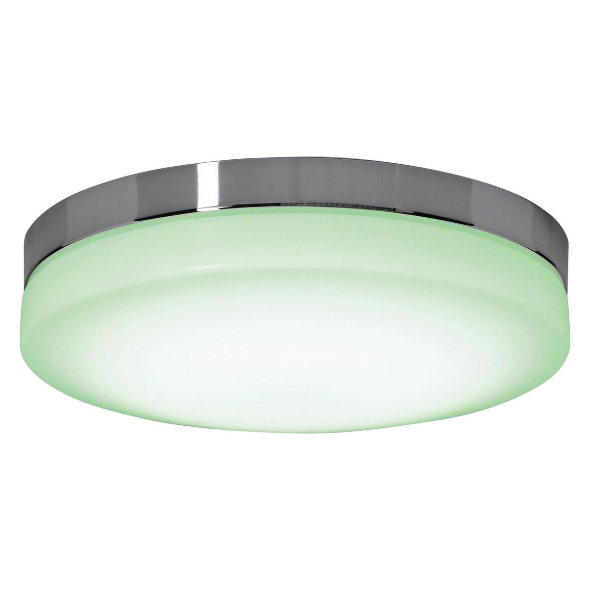 LED-DECKENLEUCHTE 1196761 - Chromfarben/Weiß, Design, Kunststoff/Metall (29cm) - Näve