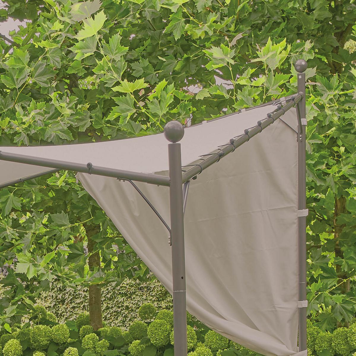 Seitenteile Berlino 400x256cm 2er-Set - Grau, KONVENTIONELL, Textil (400/256cm) - Siena Garden