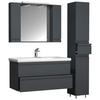 Badezimmer Silora Xl - Anthrazit, MODERN, Glas/Keramik (130cm) - MID.YOU