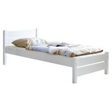 Bett Bora 100x200 cm Weiß - Weiß, KONVENTIONELL, Holz (100/200cm) - Carryhome