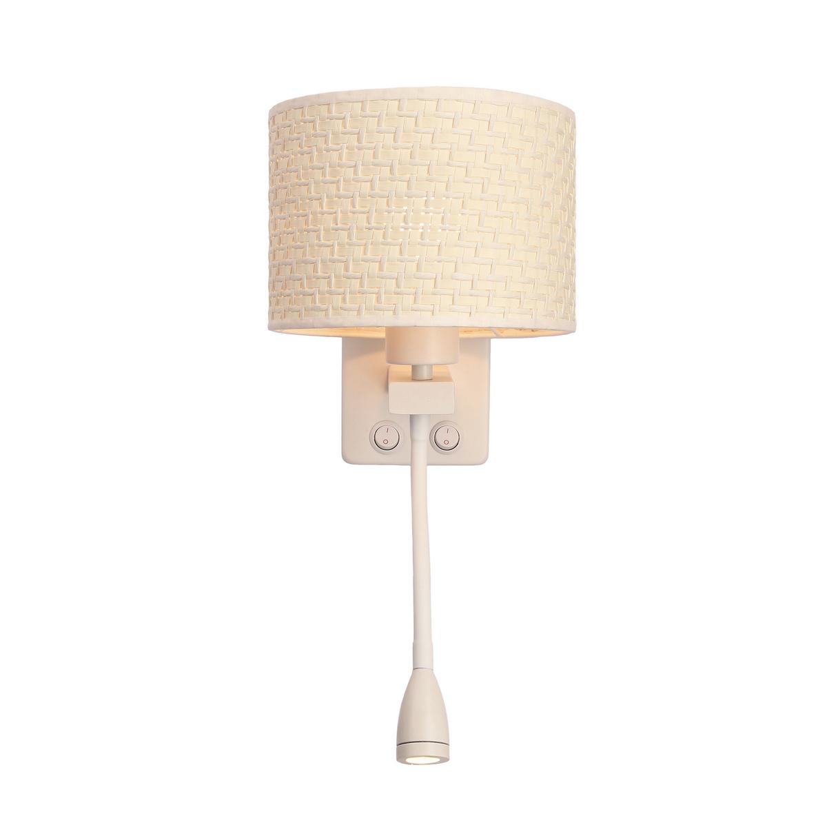 Wandleuchte 21-27665 Polo - Creme/Weiß, Basics, Kunststoff/Metall (18/22/44cm)