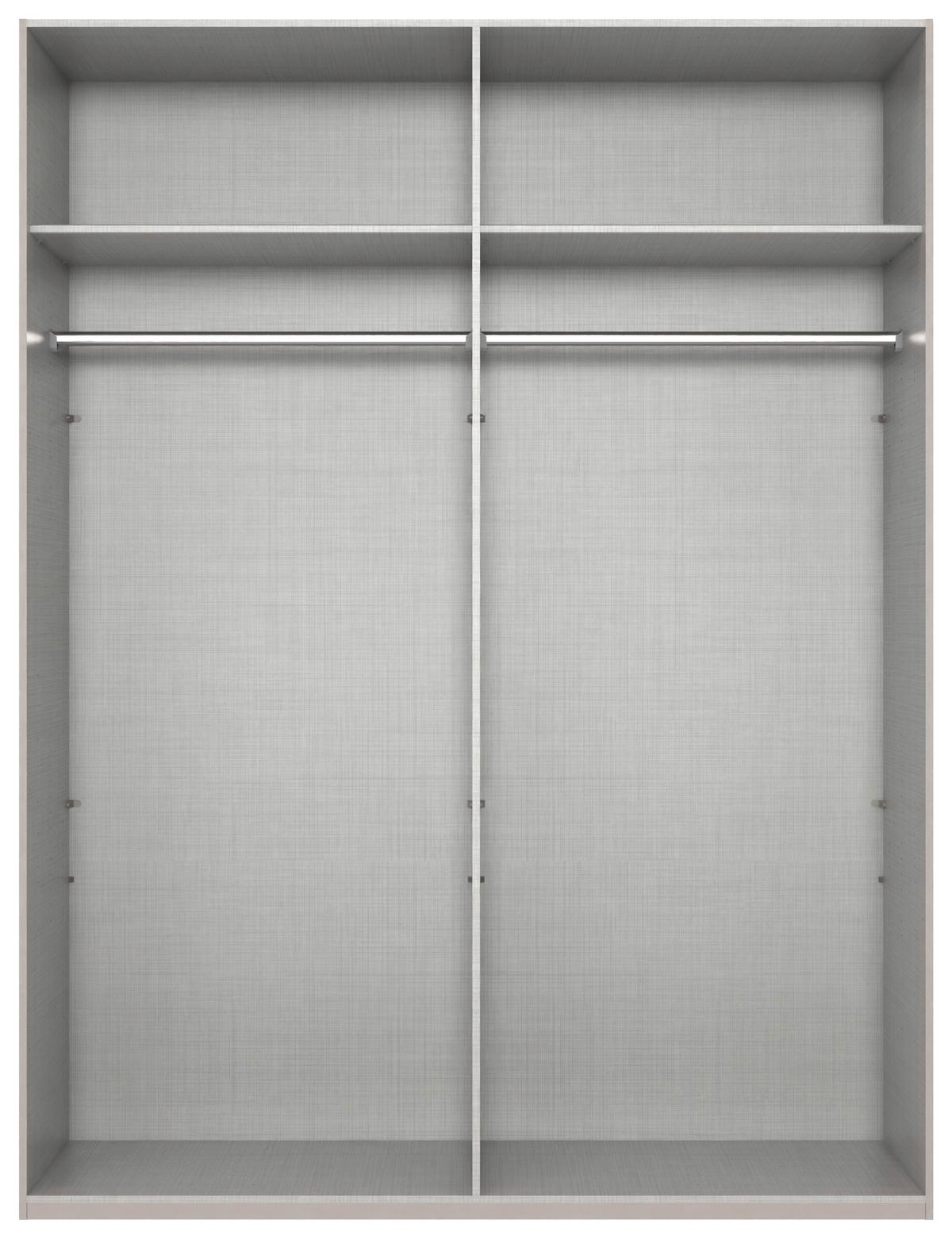 Drehtürenschrank New York Weiß B: 180 cm - Weiß, MODERN, Holzwerkstoff (180/236/58cm) - MID.YOU