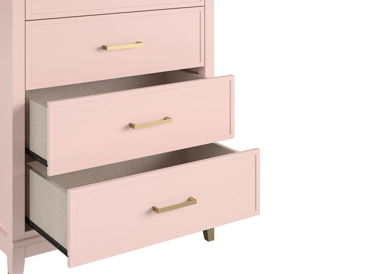 Kommode Westerleigh Rosa 76 Cm - Rosa, Design, Holz/Holzwerkstoff (76/106/50cm) - MID.YOU