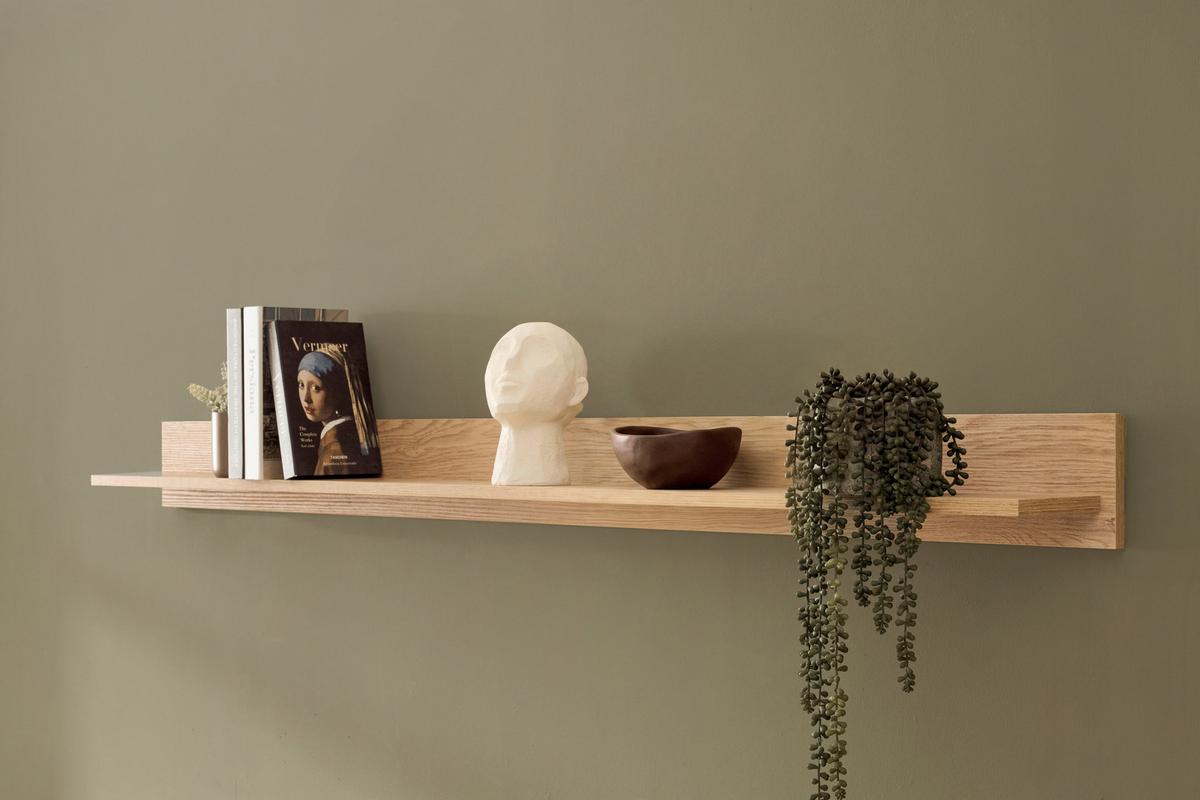 Wandboard Fredericia Eichefarben Kaschmir B: 195 cm - Eichefarben, Design, Holzwerkstoff (195/15/17cm) - MID.YOU