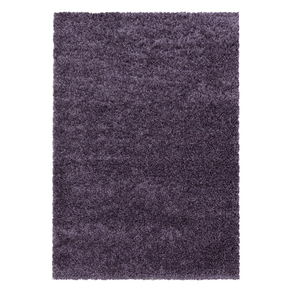 Hochflor Teppich Violett Naturfaser Sydney 120x170 Cm