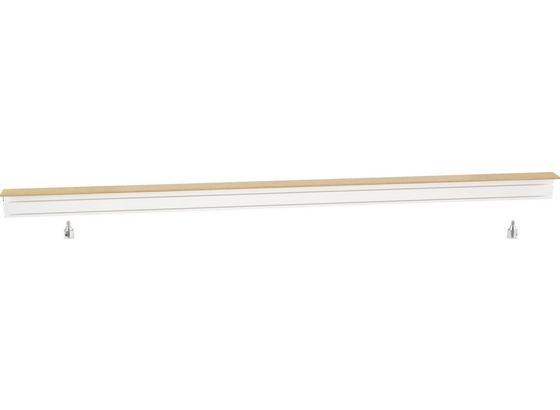 Vorhangschiene 200 cm - Eichefarben/Weiß, KONVENTIONELL, Kunststoff (200/5/7.5cm) - Ombra Vorhangschiene 200 cm - Eichefarben/Weiß, KONVENTIONELL, Kunststoff (200/5/7.5cm) - Ombra
