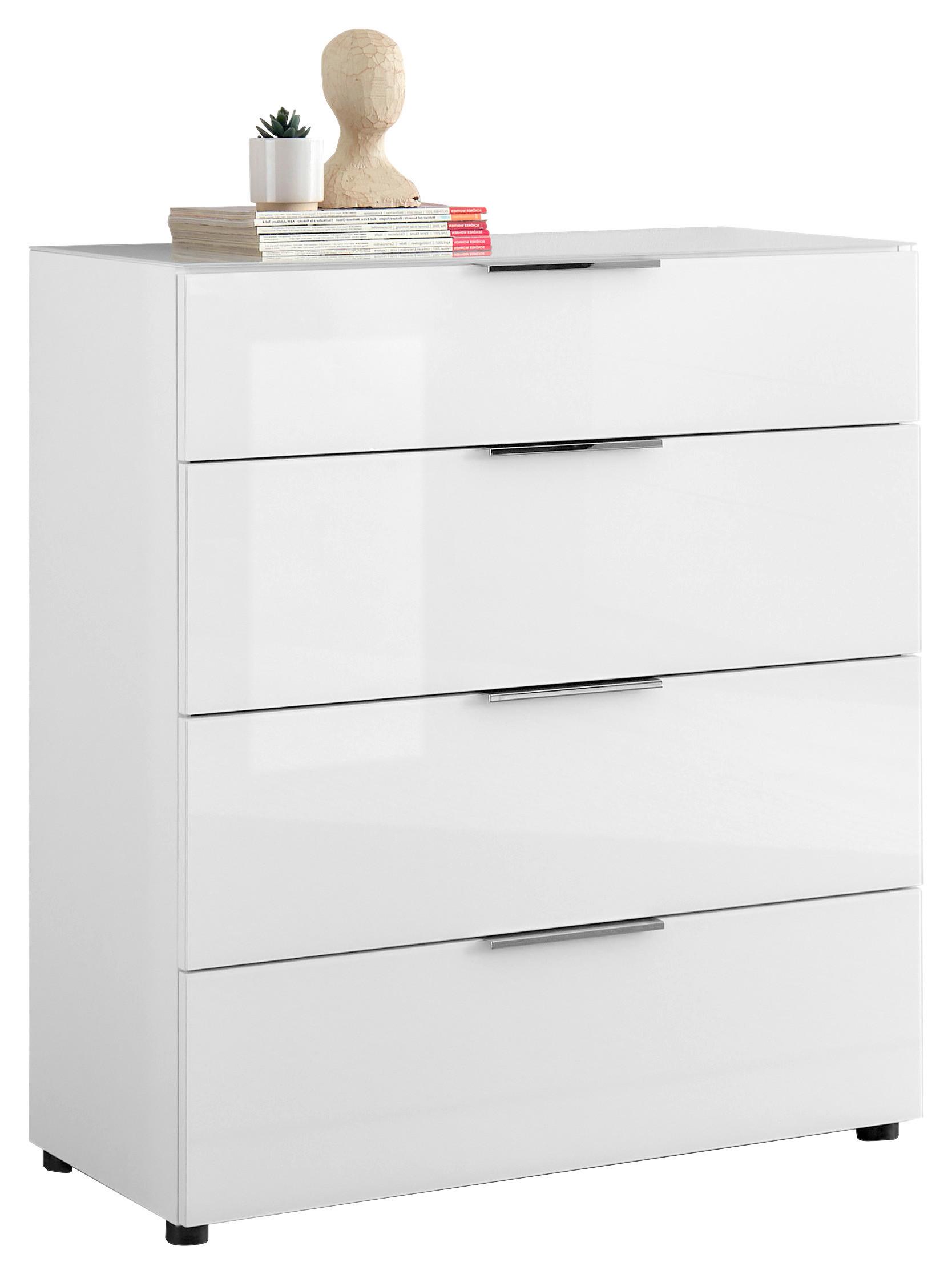KOMODA SIENA -EXKLUSIV- - čierna/biela, Modern, kov/kompozitné drevo (90/99/40cm) - Mömax