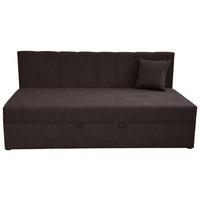 Boxbett Mit Bettkasten Moritz 90x200 Cm Schwarz - Schwarz, Basics, Holzwerkstoff/Textil (90/200cm) - P & B