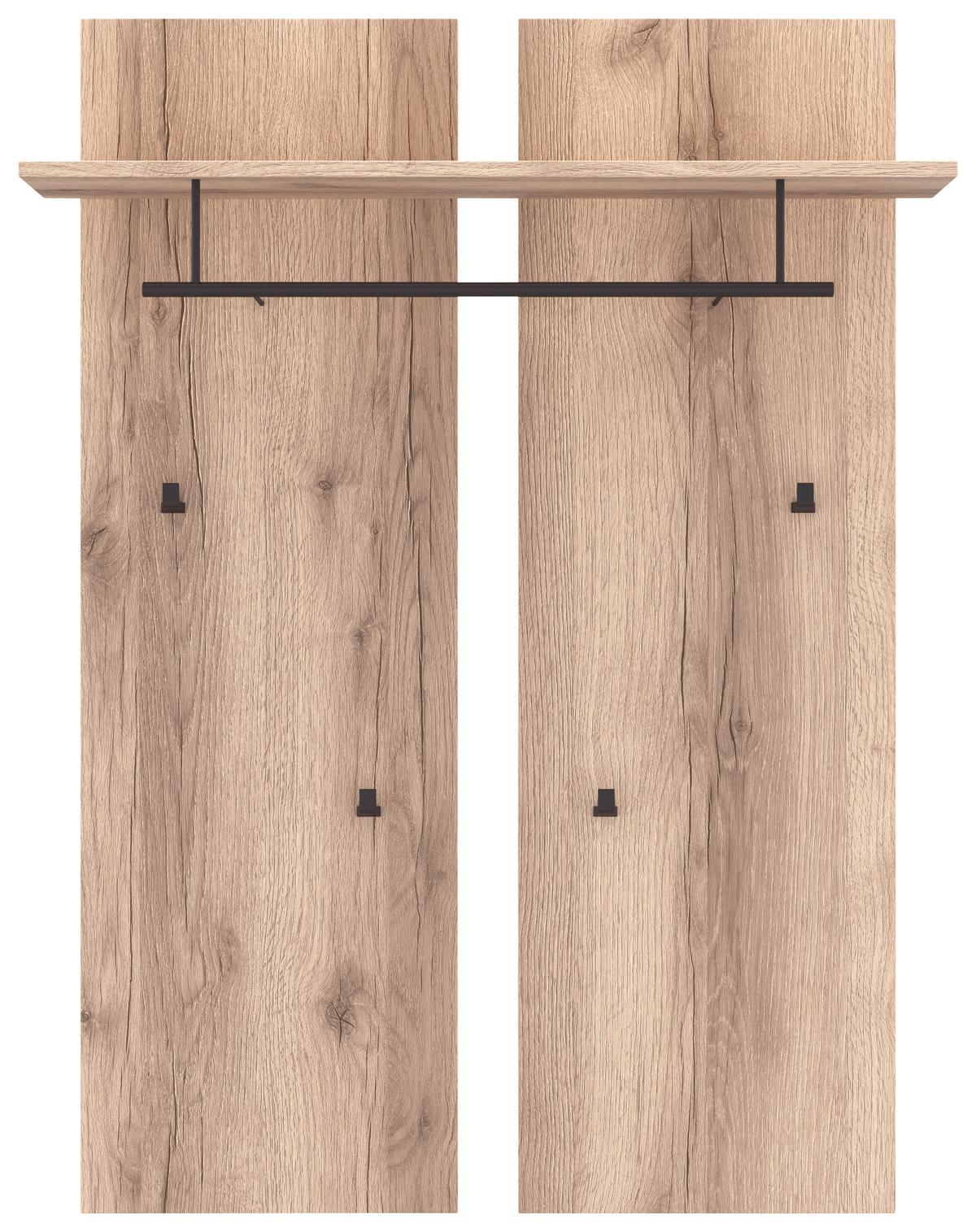 Garderobenpaneel Vancouver Eichef. + Hutablage B: 88 Cm - Eichefarben, MODERN, Holzwerkstoff (88/118/28cm)
