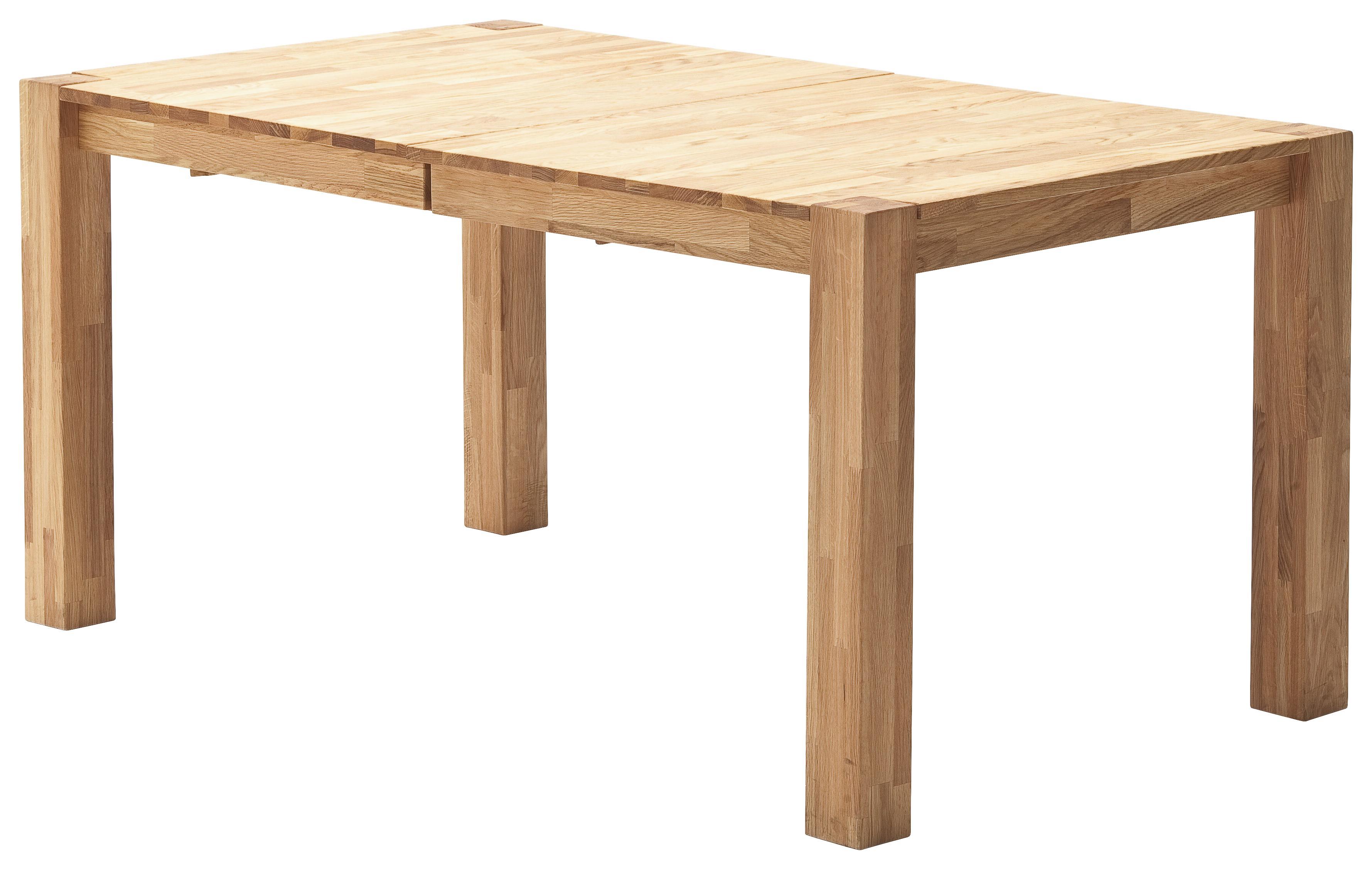 Ausziehbarer Esstisch Ferdi 160 cm Eiche - Eichefarben, MODERN, Holz (160/76/90cm)