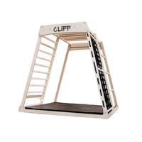 Klettergerüst 'Cliff' PRO BLACK EDITON - Schwarz/Weiß, Basics, Holz (113/115/110cm) - CLIFF