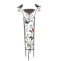 Vogeltränke Fauna Rostoptik - Rostfarben, Basics, Metall (18,5/101,5/33cm)