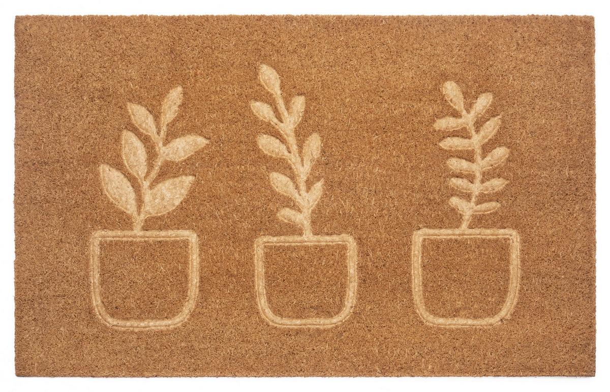 Kokosmatte Mix Mats Flowerpot 45x75 - Hellbraun, Basics, Naturmaterialien (45/75cm) - Hanse Home