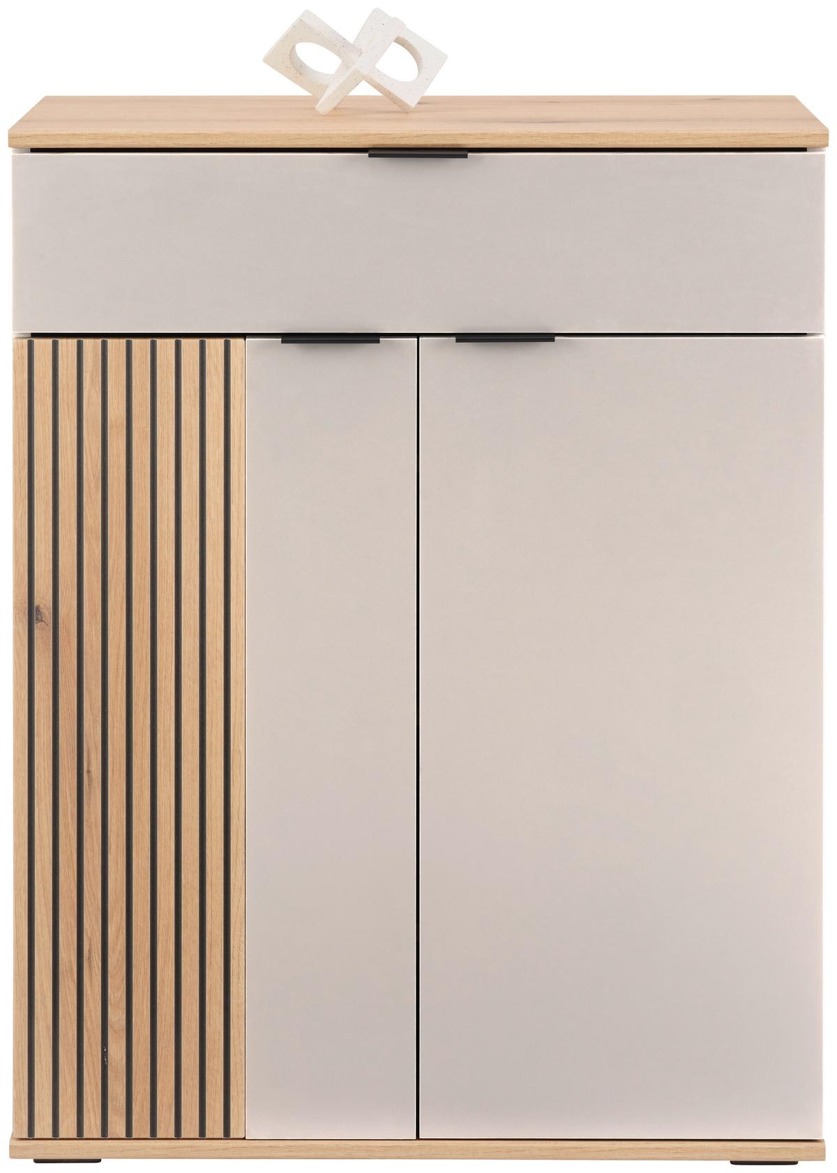 Kommode Clever Eiche Dekor/Kaschmir B: 70cm - Kaschmir/Eichefarben, MODERN, Holzwerkstoff (70/92/38cm)