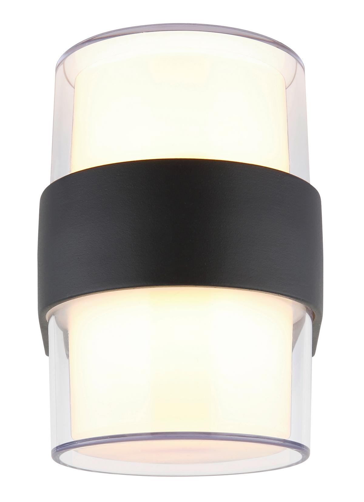VENKOVNÍ SVÍTIDLO IGNACIO - čiré/antracitová, Design, kov/plast (9,6/6cm) - Globo