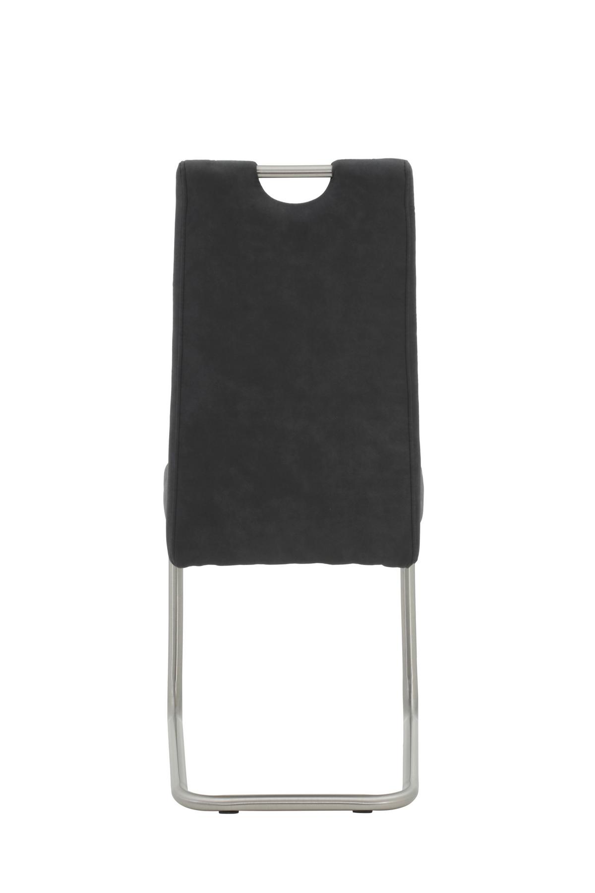 Tischgruppe Ulla G - Anthrazit/Sonoma Eiche, MODERN, Holzwerkstoff/Textil (140 - 220/76/90cm) - MID.YOU