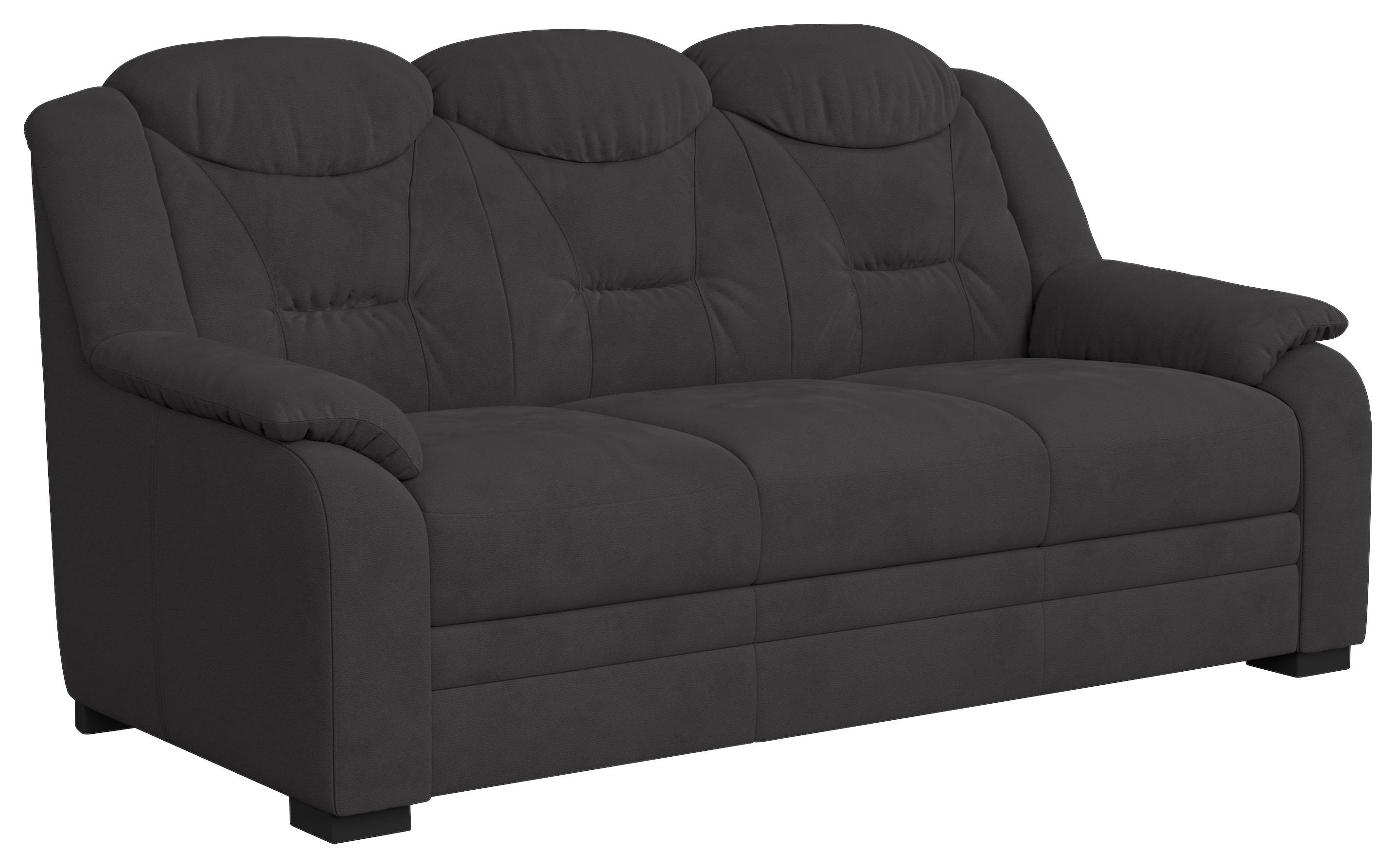 3-sitzer-sofa Marcus - Anthrazit/Schwarz, Basics, Textil (189/99/99cm) - MID.YOU