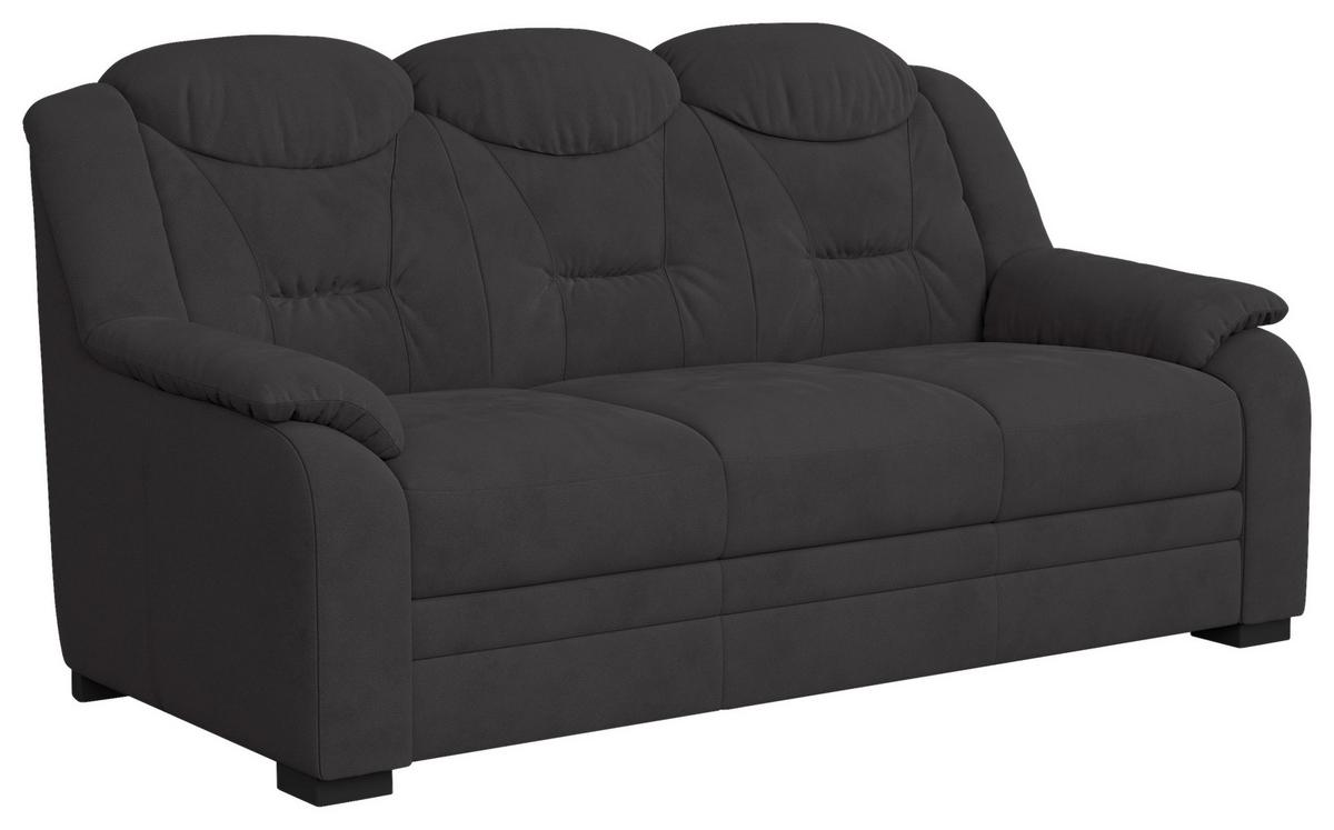 3-sitzer-sofa Marcus - Anthrazit/Schwarz, Basics, Textil (189/99/99cm) - MID.YOU