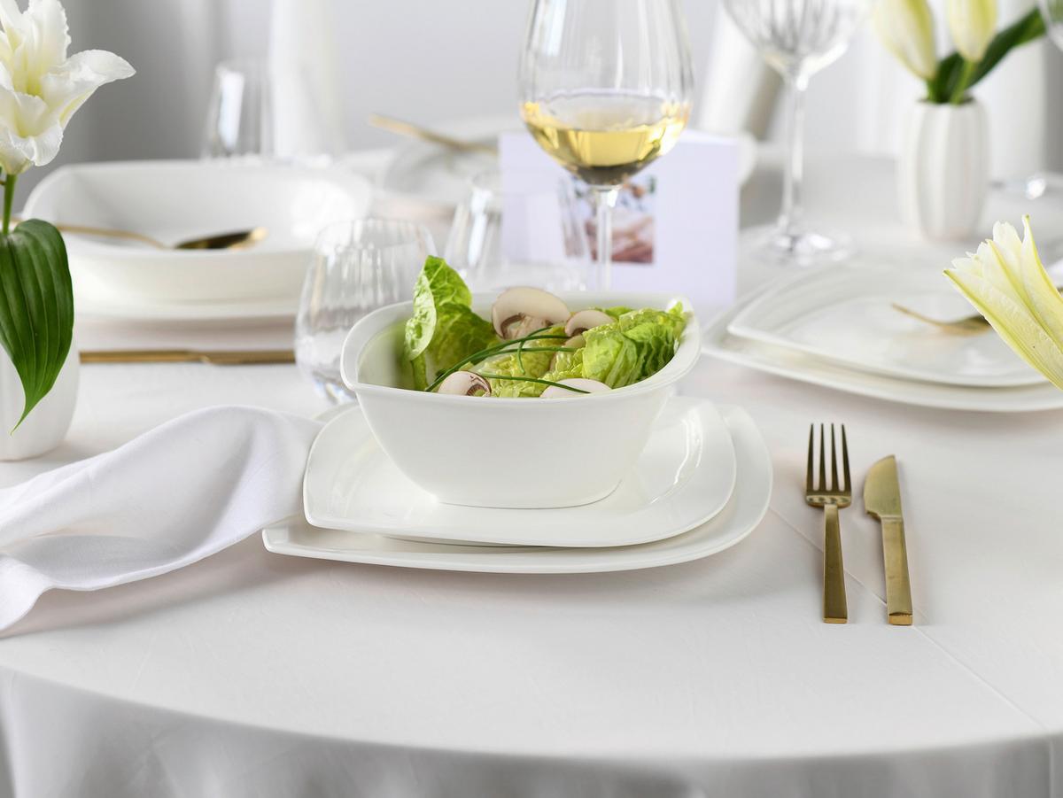 Tafelservice Melbourne Weiß 12-Tlg - Weiß, Basics, Keramik - Creatable