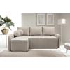 Ecksofa Fancy Taupe 143x209 Cm - Taupe/Schwarz, Design, Textil (143/209cm) - MID.YOU