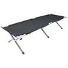 Campingbett Tosali M Schwarz B: 63 cm - Schwarz, MODERN, Textil/Metall (63/190cm) - Ambia Garden