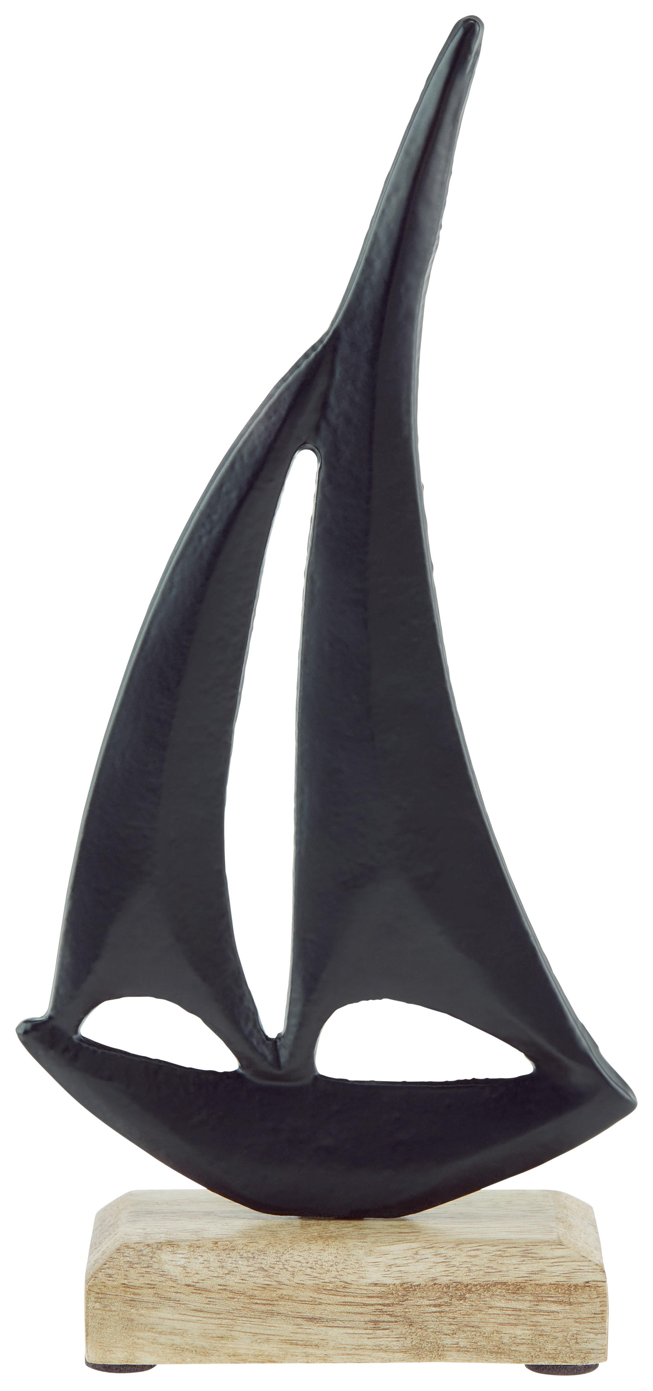 Dekoboot H: ca. 28cm, Boat - MODERN, Holz/Metall (13/5/28cm)