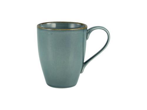 Hrnek na kávu Linen, 330ml - modrá, keramika (0,33cm) - Premium Living