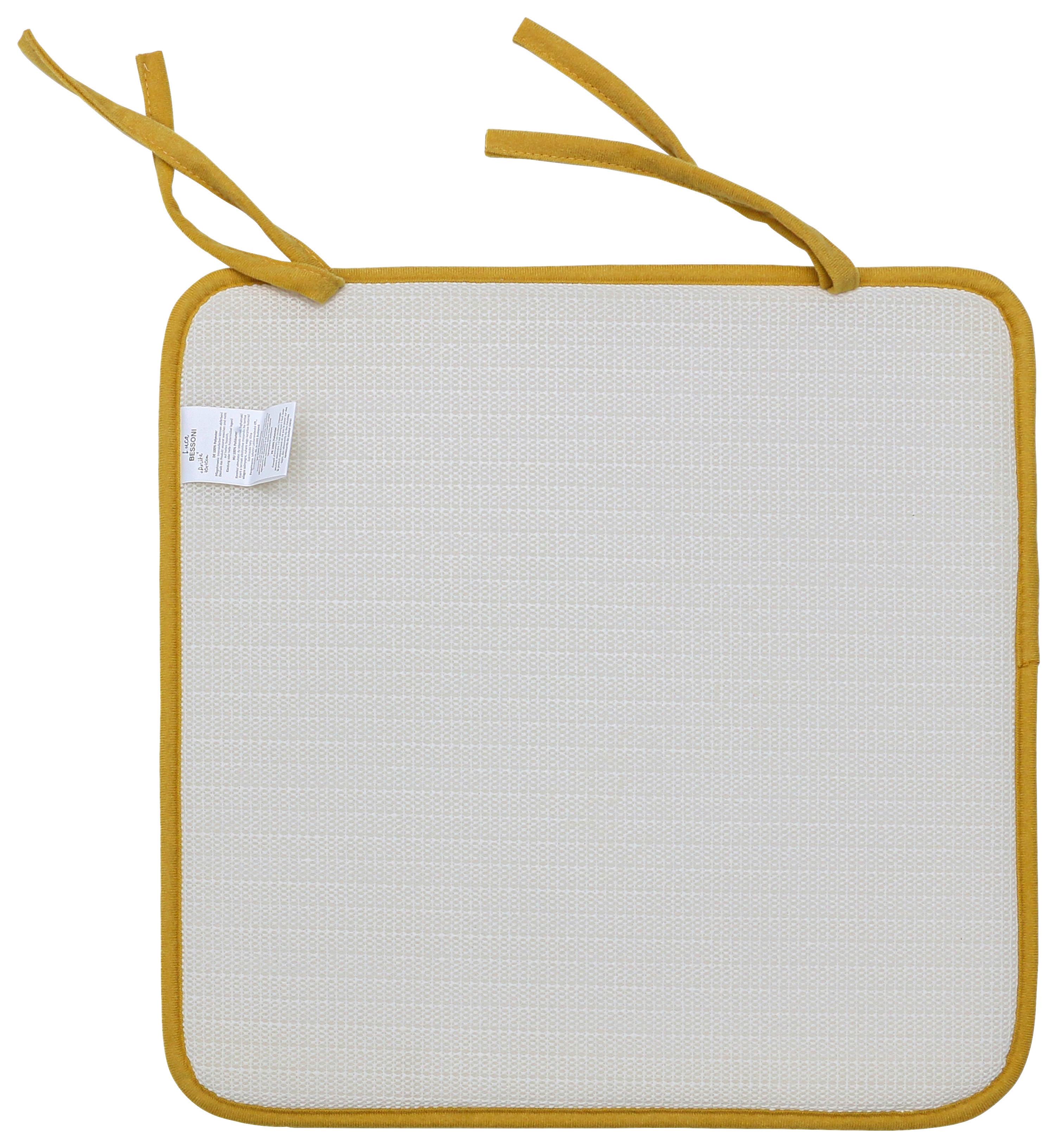 Sitzkissen Anita Honig 40x40 Cm Polyester - Honig, MODERN, Textil (40/40/1,2cm) - Luca Bessoni