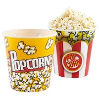 Nádoba na popcorn POPPY - biela/červená, plast (18/18cm) - Modern Living