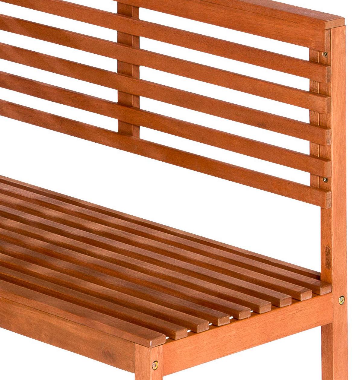 Gartengarnitur 2-Tlg. Echtholz Gartenset - Naturfarben, KONVENTIONELL, Holz - Gardenson